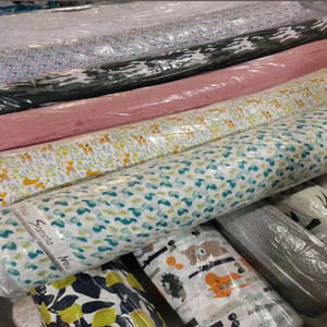 Direct Factory 100% Cotton Printed Poplin Twill Fabric Dress <strong>Shirt</strong> Bedding 45x45 110x76 USA <strong>UK</strong> Market Soft Breathable - Product Image 1