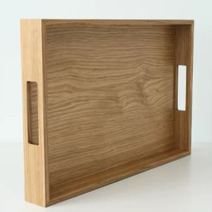 Plateau de service artisanal en bois de luxe, parfait pour servir les repas et ajouter du style aux maisons à prix avantageux - Product Image 1