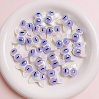 Perles acryliques fantaisie en forme de tête de chat aux grands yeux, trou droit, perles en vrac, fournitures de bricolage pour enfants