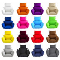 Coussin de remplacement imperméable pour chaise œuf de patio, coussin de chaise œuf détachable et lavable, coussin épais pour panier suspendu