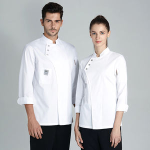 Divisa <span class=keywords><strong>da</strong></span> <span class=keywords><strong>Chef</strong></span> Bianca <span class=keywords><strong>da</strong></span> <span class=keywords><strong>Uomo</strong></span> Taglie Forti a Maniche Lunghe Vendita all'Ingrosso per Hotel Ristorante Sala <span class=keywords><strong>da</strong></span> Pranzo e Bar - Product Image 2