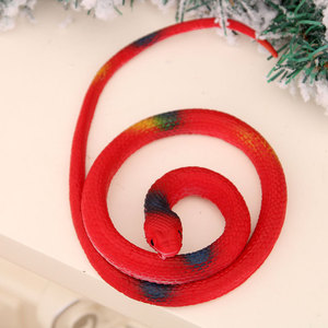 Serpent de simulation en caoutchouc souple à tête ronde de 70 cm pour farces d'Halloween, vente en gros de produits de Noël - Product Image 4