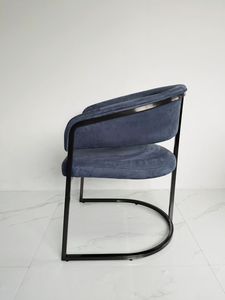 Luxury Wholesale Restaurant Furniture Velvet Fabric Stainless Steel Base Booth Seating With <b>Table</b> Chair Set For <b>Bistro</b> Hotel - Product Image 3