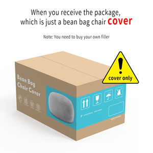 Fauteuil pouf géant confortable pour adultes, taille adulte, unique, en forme d'animal en peluche, housse de pouf, canapé paresseux, Noël pour adultes, ergonomique - Product Image 6