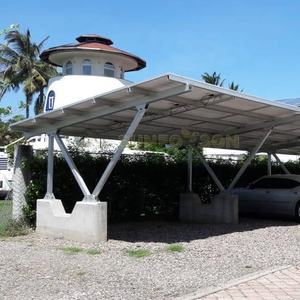 Système de carport <span class=keywords><strong>solaire</strong></span> en aluminium durable avec structure de montage photovoltaïque intégrée pour l'ombrage des parkings résidentiels et commerciaux - Product Image 2