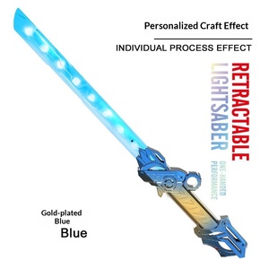 Épée laser de guerre à double tranchant, deux-en-un, télescopique, lumineuse, jouet pour garçon, couteau laser lumineux - Product Image 5