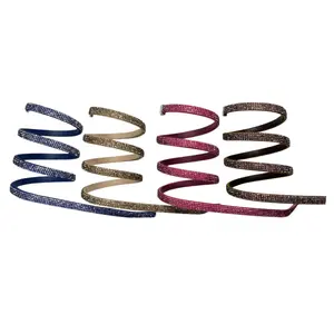 Best seller colorful stretch and flexible spring crystal diamonds wrap around leg strip, shoe uppers parts