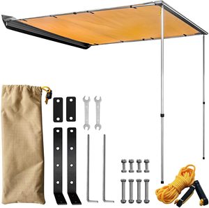 Tente de camping Oxford à une chambre pour voiture, auvent latéral, protection contre la pluie et la rosée, équipée de vinyle - Product Image 6
