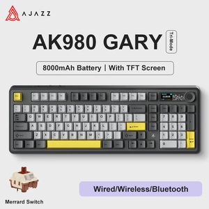 <span class=keywords><strong>2025</strong></span> Ajazz AK980 Không Dây <span class=keywords><strong>Bluetooth</strong></span> Bàn Phím Cơ Khí 8000Mhz Pin Tri-Chế Độ hot-swappable Chơi Game Bàn Phím Với Màn Hình TFT - Product Image 4