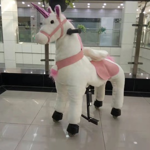 Mainan kuda mekanis anak uniseks, bersertifikat CE mewah kuda poni untuk latihan - Product Image 6