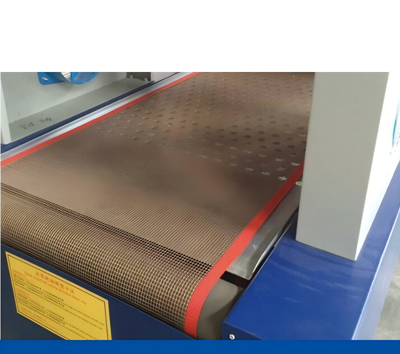 PTFE Coated Fiberglass Open Mesh Fabrics Alkali Free 900N/100mm Tensile Strength Conveyor Belt Use