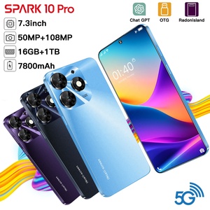 Nuevo diseño Móvil Original T echno Spark <span class=keywords><strong>10</strong></span> pro10-core <span class=keywords><strong>7</strong></span>,3 pulgadas HD + teléfono inteligente 5g Android13.0 16GB + 1TB teléfono celular - Product Image 6
