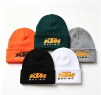 Bonnet d'hiver personnalisé avec broderie, couleurs noires, vertes, grises et néon, accessoire de voyage élégant et abordable