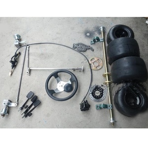 38 kg Drift 4-Rad Elektromotorrad 168 CC <span class=keywords><strong>Kart</strong></span> Kit Modifikation Vorderradlenkung Hinterradaufhängung Bremse 5 Zoll Sliding Reifen - Product Image 2