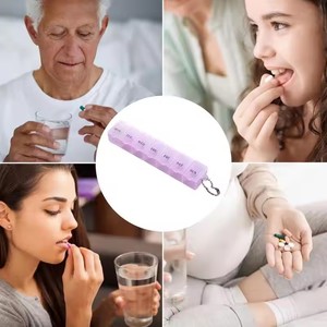 Nuevo Organizador Semanal de Pastillas Transparente y Portátil, Caja de Medicamentos para 7 Días con Separadores, para Viajes, Baño y Cocina - Product Image 3