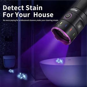 USB recargable 200W 10X LED 365nm <span class=keywords><strong>linterna</strong></span> UV de alta potencia Blacklight antorcha para mascota orina mancha escorpión dinero impermeable AA - Product Image 2