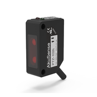 Sensor Optik Serat Persegi Datar Sense PTZ-X09P Seri PTE Harga Terjangkau Lensa PMMA 3 Pin Kabel 2M IP67 10-30V DC