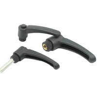 Adjustable Clamping Lever Handle Plastic Nylon Indexing Position M6 M8 Male Female Thread for Machine Tool Fixture Quick Lock