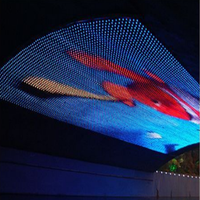 Maille de pixels LED RGB P100mm pour la décoration murale et de plafond