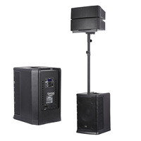 Sistema de PA con Subwoofer de 12 Pulgadas DASN B16 de 4000W de Pico y 1000W RMS, Altavoz Profesional Activo en Columna Line Array para Audio de DJ, Fiestas y Escenarios