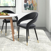 Chaises de salle à manger en velours et bois massif de style designer moderne avec dossier pour bureau à domicile, hôtel et restaurant