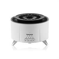 Diffuseur d'arômes sans eau Alyster Flame-Silhouette pour haut-parleur, bruit blanc, ultrasonique, type brume, capacité 0,5 L, pour bureau