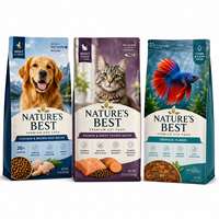 Sacs d'emballage personnalisés pour aliments pour animaux de compagnie (chiens, chats, poissons) avec design animal réaliste, impression en héliogravure, résistants à l'humidité