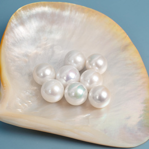 Tự nhiên trắng 10-11mm AAAA Vòng nước ngọt lỏng ngọc trai kích thước lớn cặp cho DIY Bông tai đồ trang sức làm - Product Image 5