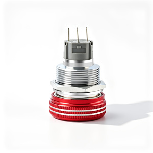 ปุ่มกดโลหะแบบล็อค IP65 ปุ่มหยุดฉุกเฉินสำหรับแผงระบบเก็บฝุ่น - Product Image 2
