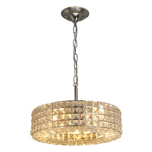 Luminaires suspendus modernes en cristal E14, lampes rondes en forme d'anneau, luminaires suspendus pour la maison, la villa, le salon, l'escalier, les lustres de plafond - Product Image 1