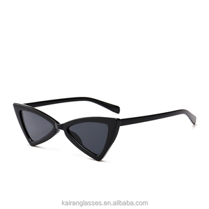 Benola Sexy Fashion Triangle Women <b>Sunglass</b> 7050 S Black PC Frame Acrylic Lenses Smoke - Product Image 1