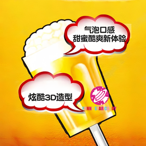 Korea Nouveauts 2025 warna campuran cangkir permen lolipop bentuk buah manis rasa Soda Fizzy gelembung Lollipop - Product Image 3