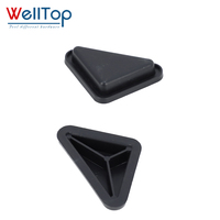 Vente en gros d'accessoires de meubles Quincaillerie Triangle Protecteurs Pieds de rechange Pieds de table en plastique Capuchons en plastique pour pieds de chaise