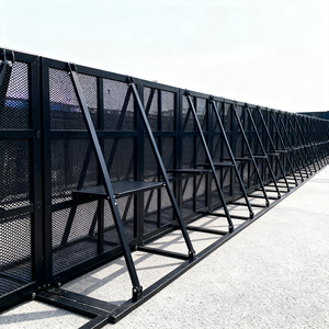 Pembatas Dinding Pengendali Kerumunan <span class=keywords><strong>2</strong></span> Meter Tinggi Pagar Acara Luar Ruangan Konser Barikade Sementara Pembatas Lalu Lintas Aluminium - Product Image 1