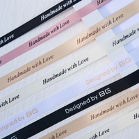 Vente en gros rubans de satin personnalisés 10mm 15mm 20mm 25mm rubans de logo imprimés colorés écologiques pour sacs boîte emballage mariages fêtes