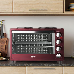 Nouvelle mise à niveau <span class=keywords><strong>2</strong></span> en 1 40l appareils de cuisine <span class=keywords><strong>friteuse</strong></span> à air électrique four grille-pain avec plaques chauffantes porte visuelle - Product Image 2