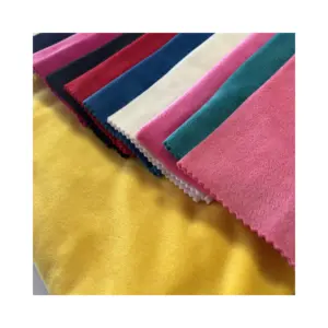 top sell milky soft two side brush plain dyed super soft for lady garments and homewear pajamas winter fabrics for clothing