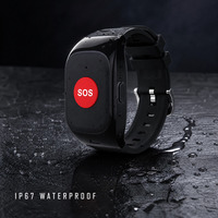 Montre GPS SOS 4G LTE OEM pour personnes âgées avec appel bidirectionnel, bouton panique, étanche IP67, longue autonomie, prise en charge du logo personnalisé
