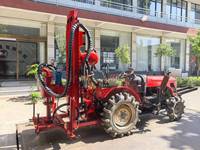 Foreuse hydraulique pour puits d'eau, montée sur tracteur et entraînée par une prise de force (PTO), pour l'approvisionnement en eau des élevages et des particuliers
