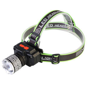Lampe frontale LED rechargeable par USB, zoomable, détection gestuelle, lumière d'extérieur - Product Image 1