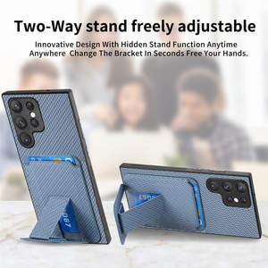 Funda de cuero de lujo para teléfono móvil para Samsung S25 Plus Samsung S24 Soporte ultra simple Soporte multiángulo <span class=keywords><strong>Características</strong></span> de protección - Product Image 2