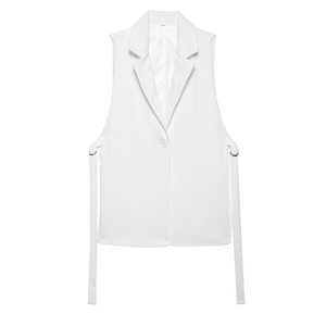 Veste de costume <span class=keywords><strong>sans</strong></span> manches à col mandarin en polyester/polyester pour femmes, vente en gros transfrontalière européenne et américaine, design séparé, 120 - Product Image 2