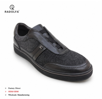 Chaussures de skate décontractées pour hommes RADOLFA, durables, confortables, antidérapantes, flexibles, respirantes, avec bande élastique, légères, à porter toute la journée