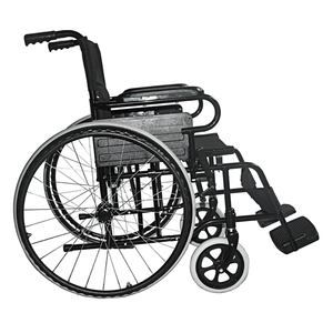 Equipo médico Silla de ruedas plegable Silla de ruedas manual de Enfermería de acero portátil - Product Image 1