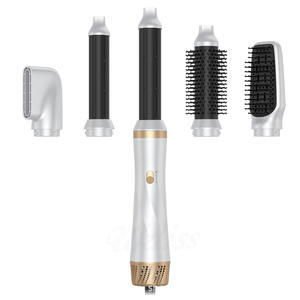 Set de Cepillo de Aire Caliente 5 en 1, Secador de Pelo de Alta Velocidad con Iones Negativos, Rizador Automático con Difusor y Cepillo Voluminizador - Product Image 1