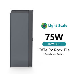 Tuiles photovoltaïques pour toiture BIPV, bardeaux solaires, double vitrage <span class=keywords><strong>CdTe</strong></span>, efficacité 75W, DYW-BC01 - Product Image 2