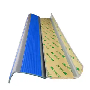 L shape PVC plastic anti slip seal strip edge protective nosing strip for stairs