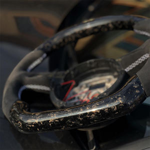 Volante de fibra de carbono personalizado <span class=keywords><strong>A6</strong></span> S6 RS6 <span class=keywords><strong>C7</strong></span> 2016-2018 Volante de repuesto para <span class=keywords><strong>Audi</strong></span> S6 <span class=keywords><strong>C7</strong></span>.5 2016-2018 Rueda de carbono LED - Product Image 4