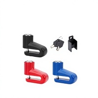 Petit cadenas antivol en plastique et alliage d'aluminium pour vélo électrique, moto, VTT, avec frein à disque, pratique et portable