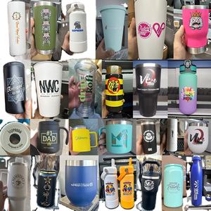 Vaso de 20oz para Sublimación, Interior de Acero Inoxidable, Exterior de Plástico, Doble Pared, con Diseño de Globo de Nieve, Recto, con Purpurina, para Refrescos, Cerveza, Café - Product Image 6